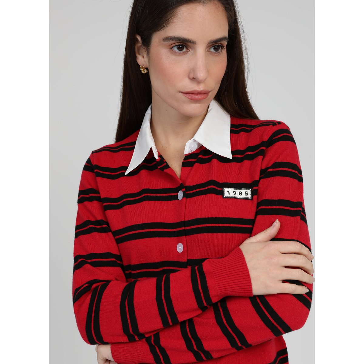 Gilet NAOMI rouge, AN'GE