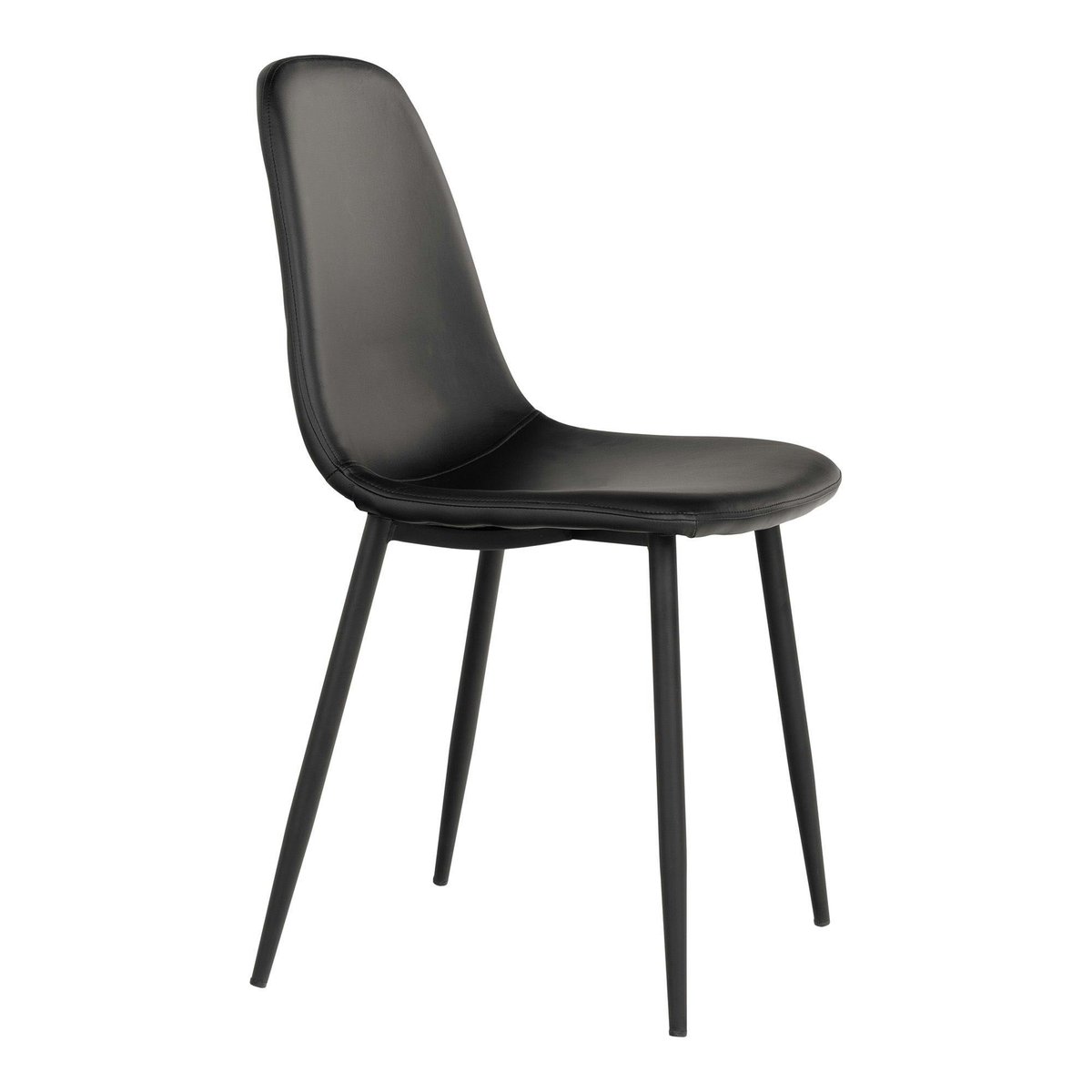 Chaise vintage pour salle à manger (lot de 2) BERLIN noire, PIER IMPORT