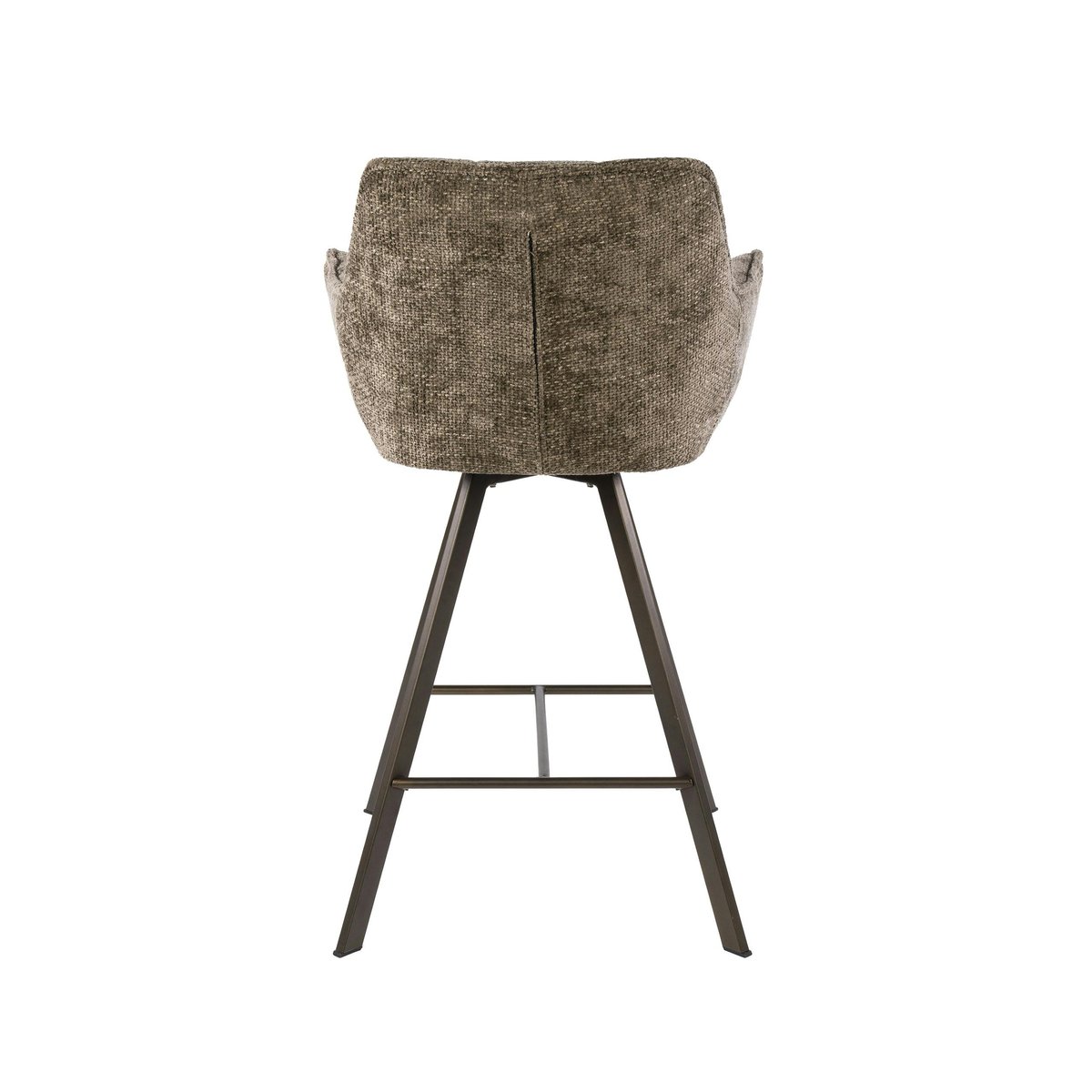 Lot de 2 tabourets de bar pivotants MELBOURNE taupe, PIER IMPORT