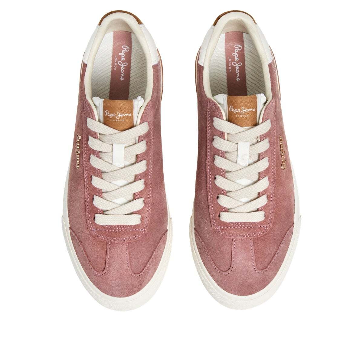 Baskets Classiques En Daim rose cendre rose, PEPE JEANS