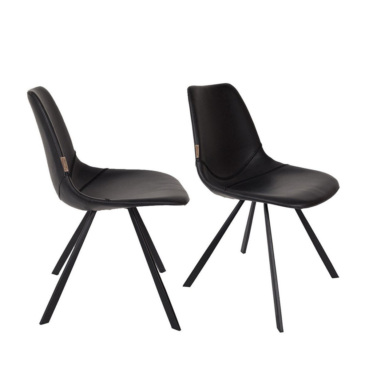 Lot de 2 chaises vintage - Franky noir, DUTCHBONE