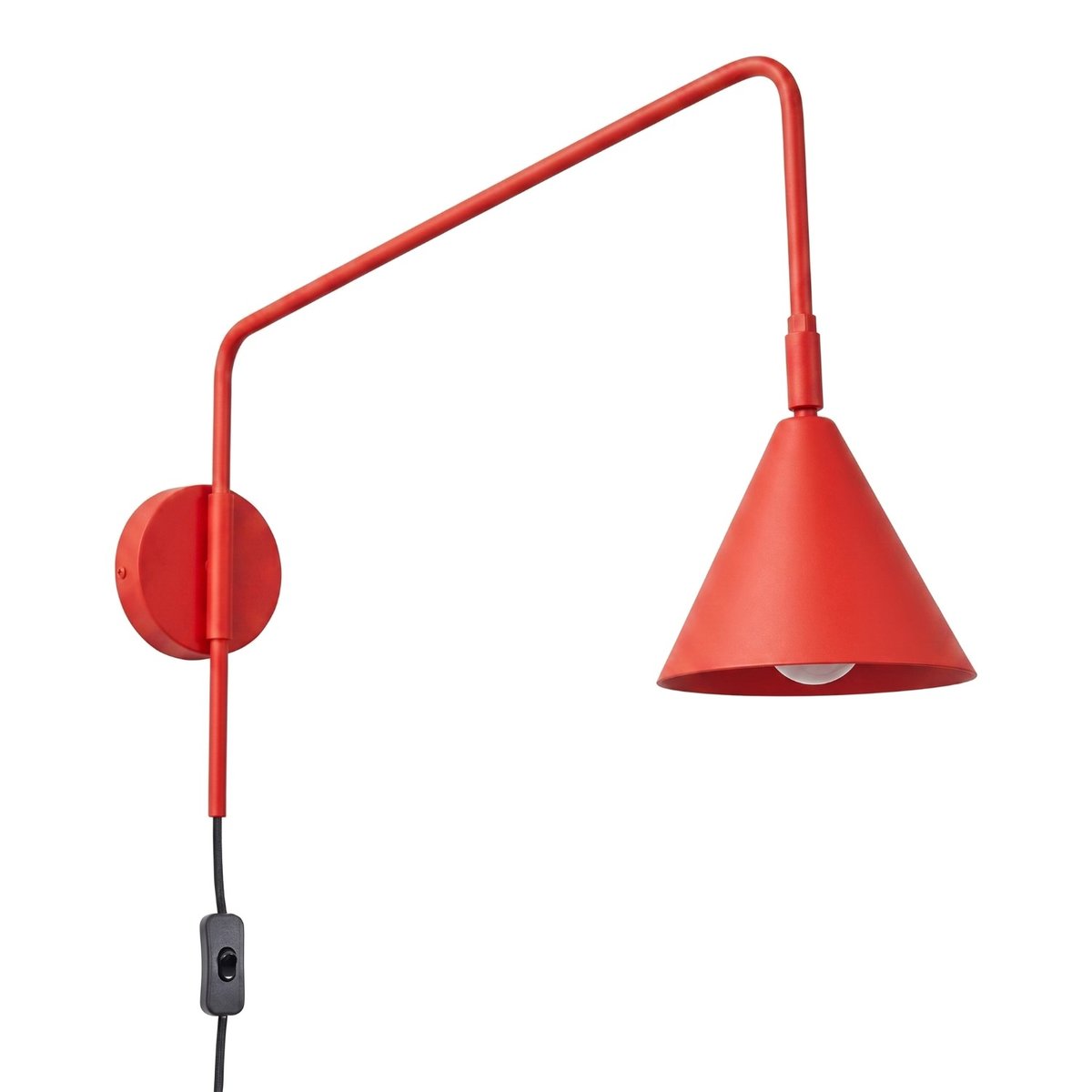 Applique murale Rouge E14 1 Nox rouge, EDEN