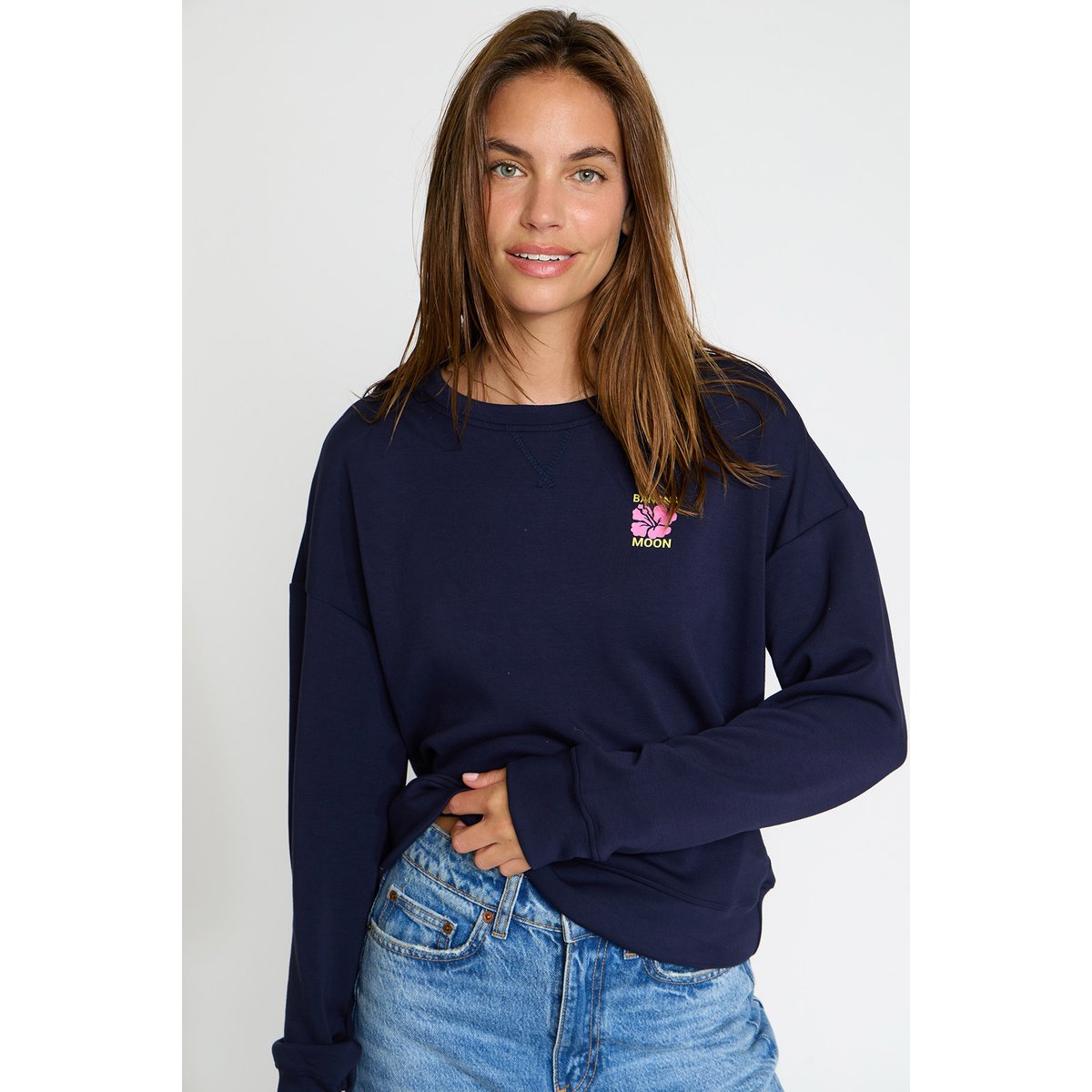 Sweatshirt Swanton - BAYJOY bleu marine, BANANA MOON