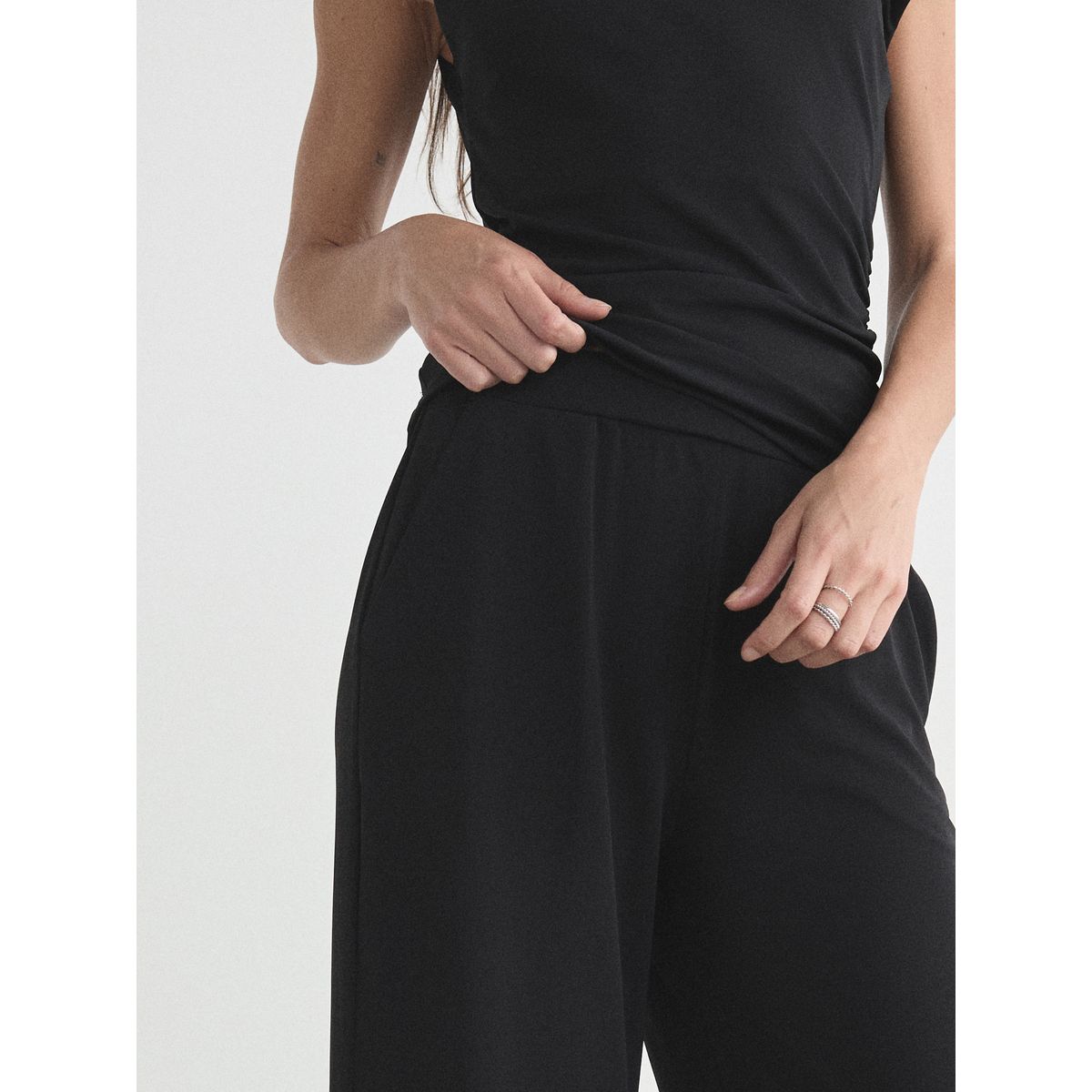 Pantalon large noir, NEXT