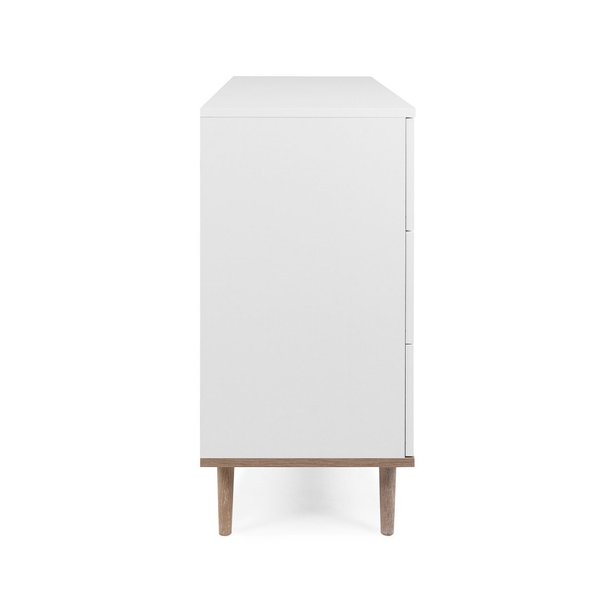 Commode 6 Tiroirs L120 cm - COPENHAGUE blanc, CALICOSY