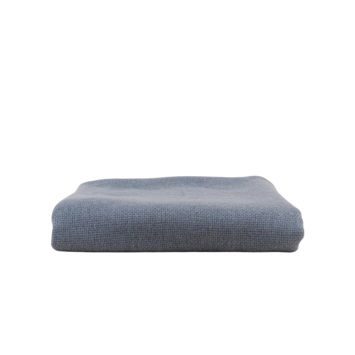 Plaid tricot effet mohair 150x180cm gris, ORNAMI