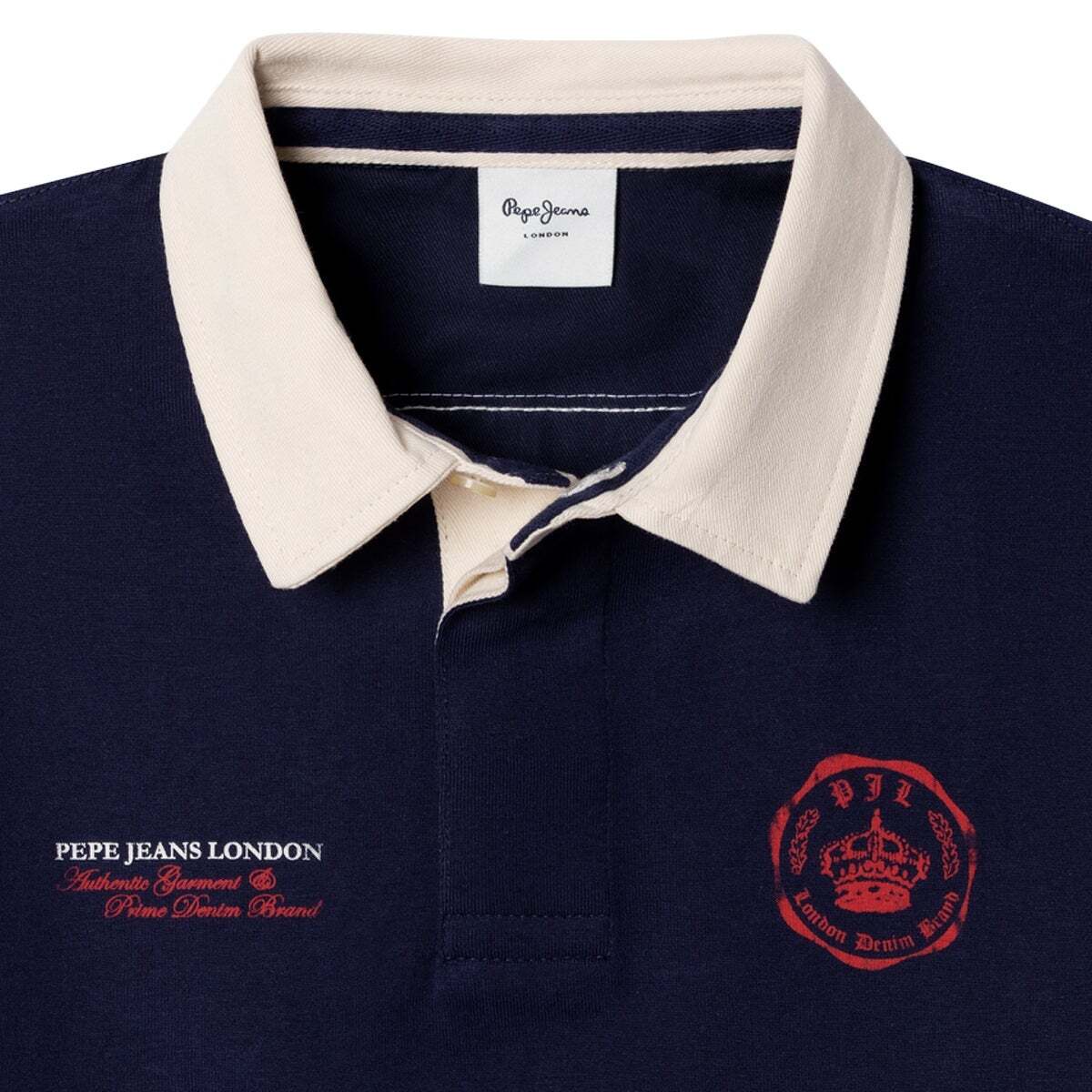 Polo Rugby Manches Longues Coupe Regular marine, PEPE JEANS