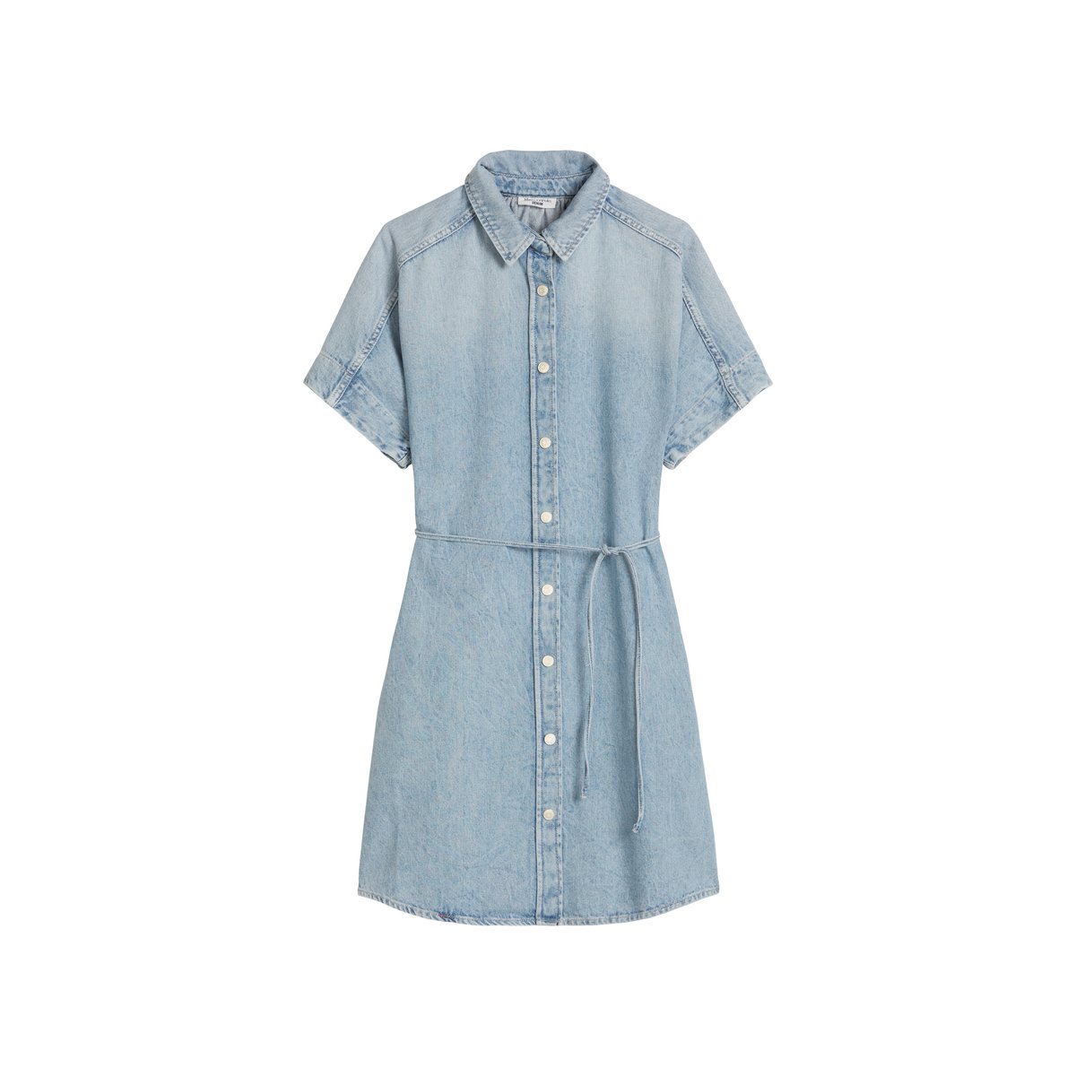 Robe chemisier relaxed en pur coton bleu clair, MARC O’POLO DENIM