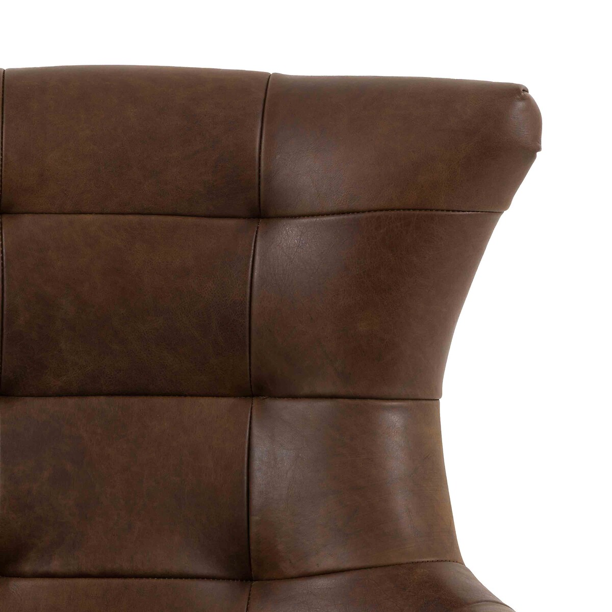 Bertram Swivel Leather Accent Chair walnut, ÉDITÉ