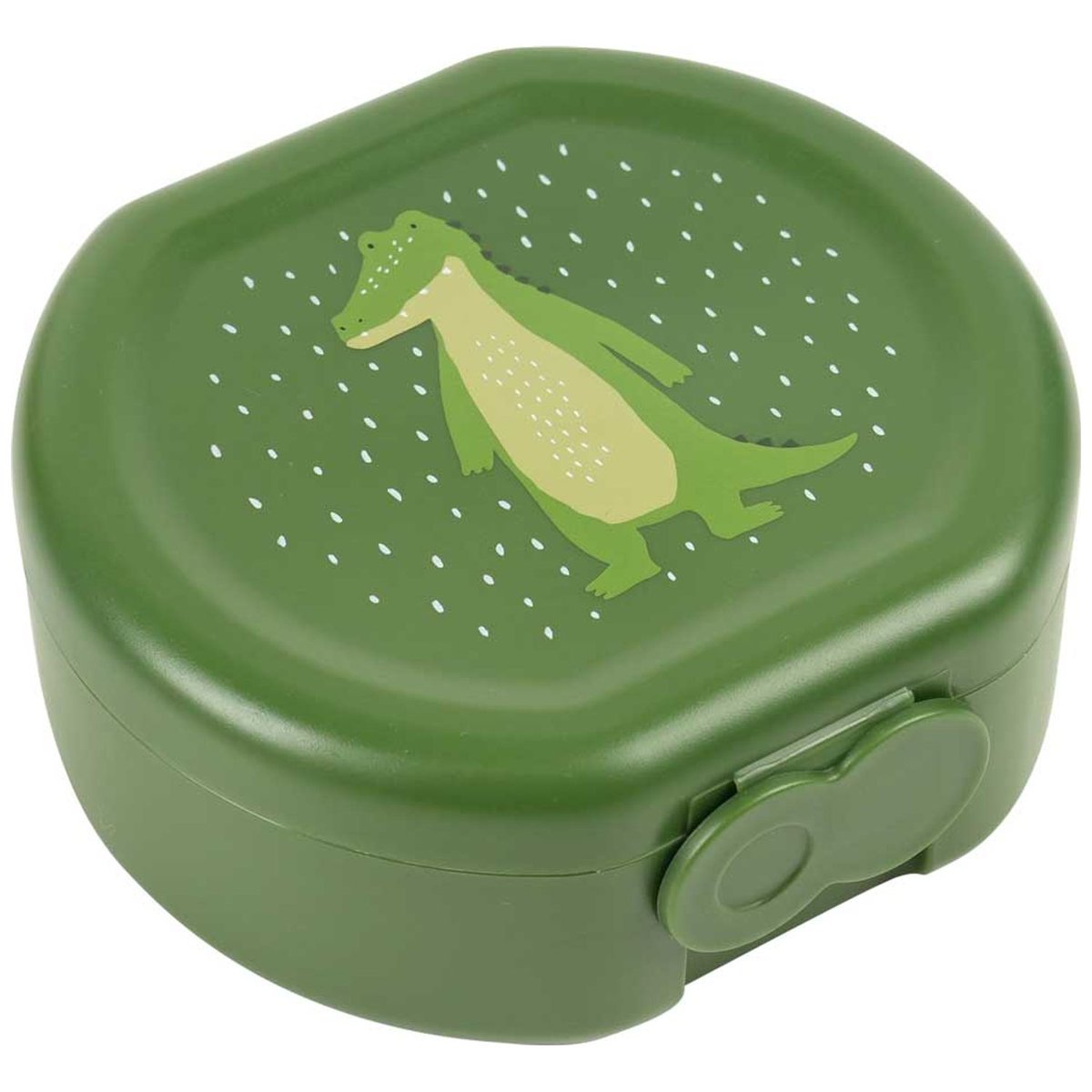 Lot de 2 boîtes à goûter à clip vert, blanc, noir, TRIXIE