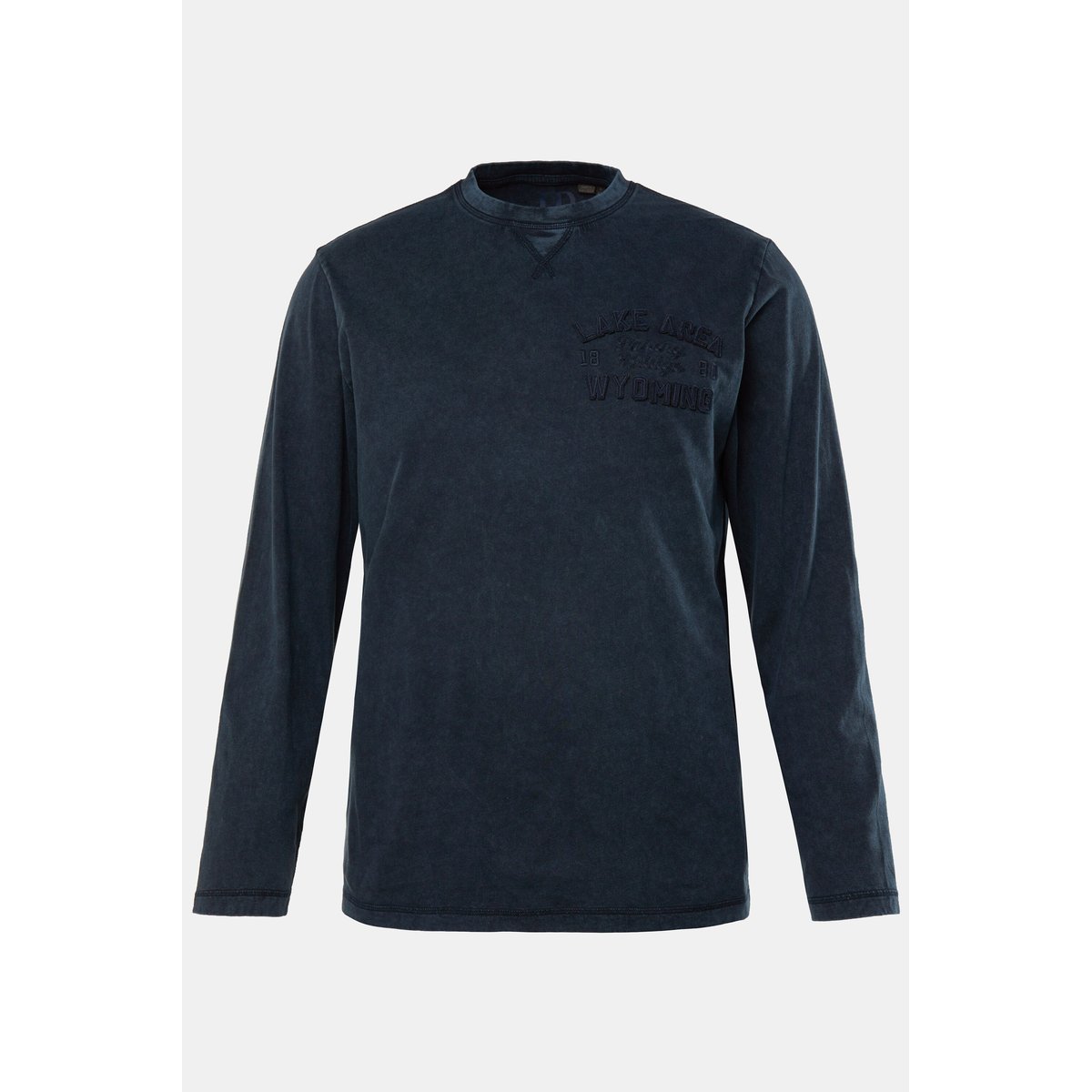 T-shirt à manches longues. Esprit vintage bleu marine, JP1880