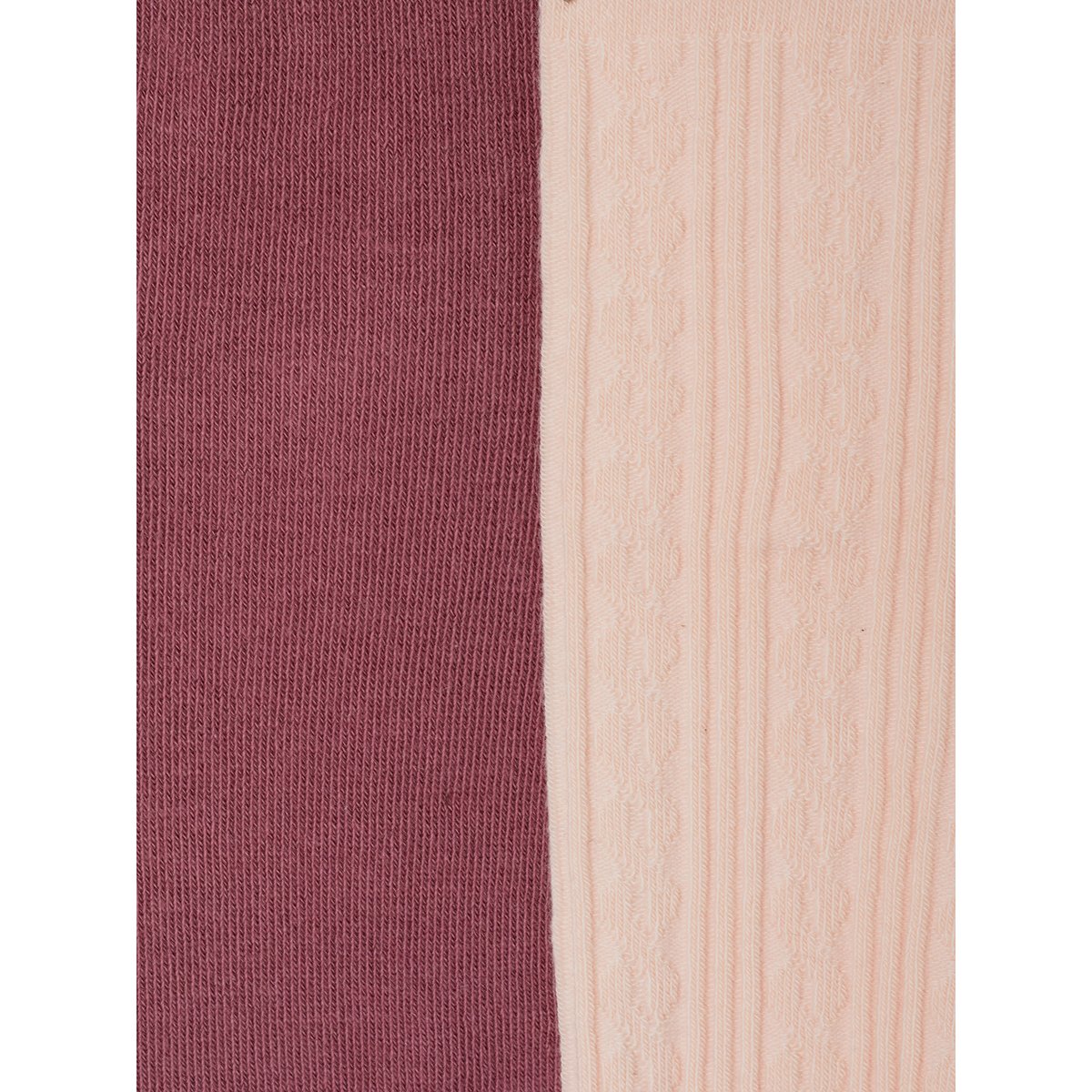Lot de 2 collants rose pâle, VERTBAUDET