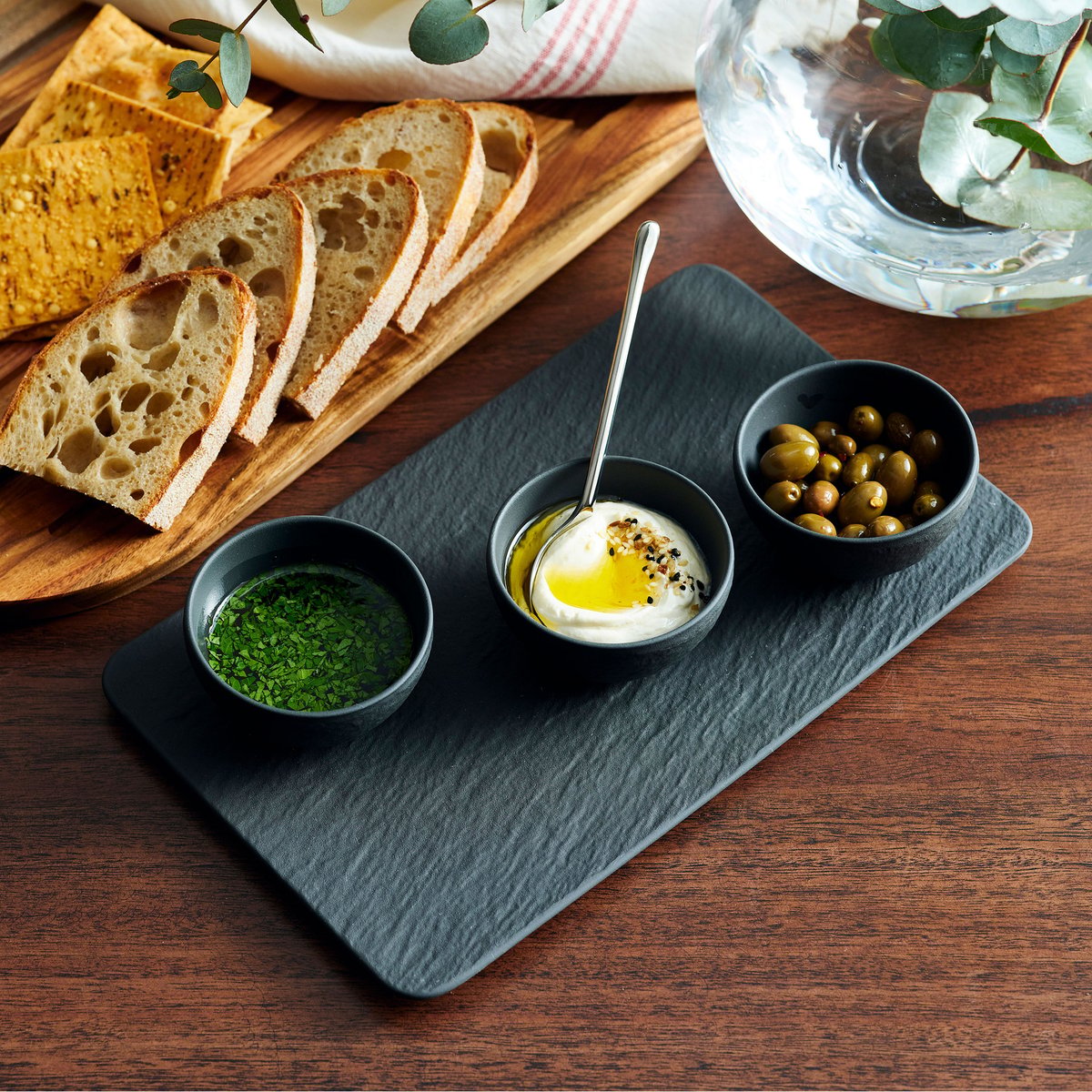 Set Coupelle Dip 4 Pcs MANUFACTURE noir, VILLEROY & BOCH