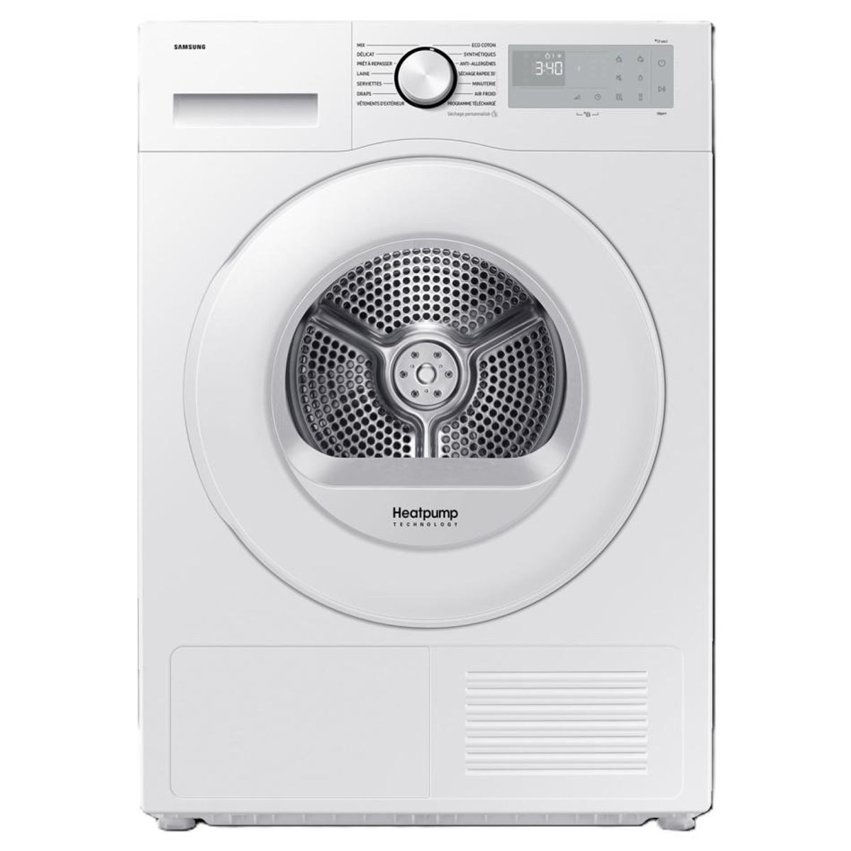Seche linge frontal DV90DG52A0TH blanc, SAMSUNG