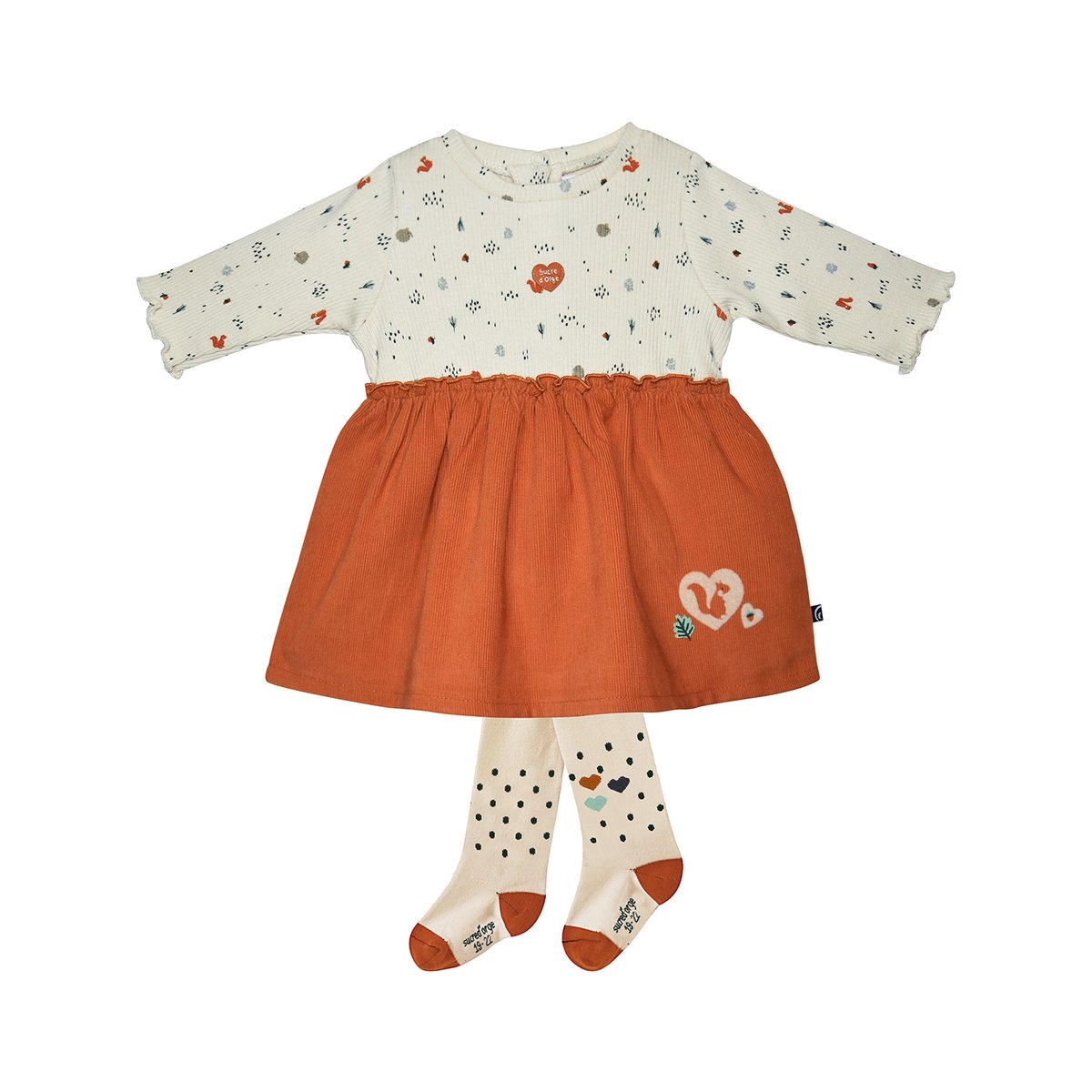 Robe collant isadora maille naissance beige, SUCRE D'ORGE