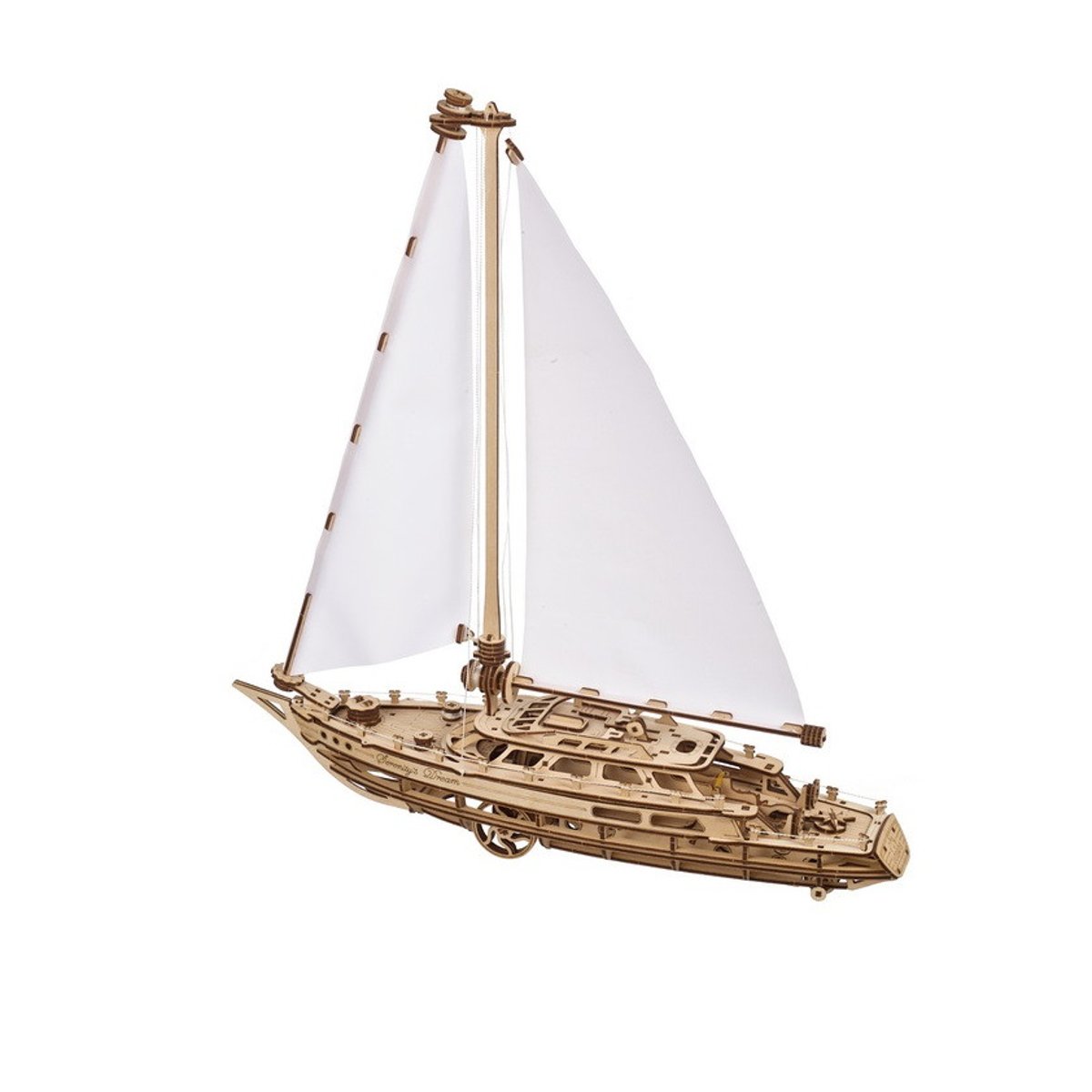 Puzzle 3D Bateau à voile Sérénité beige, UGEARS