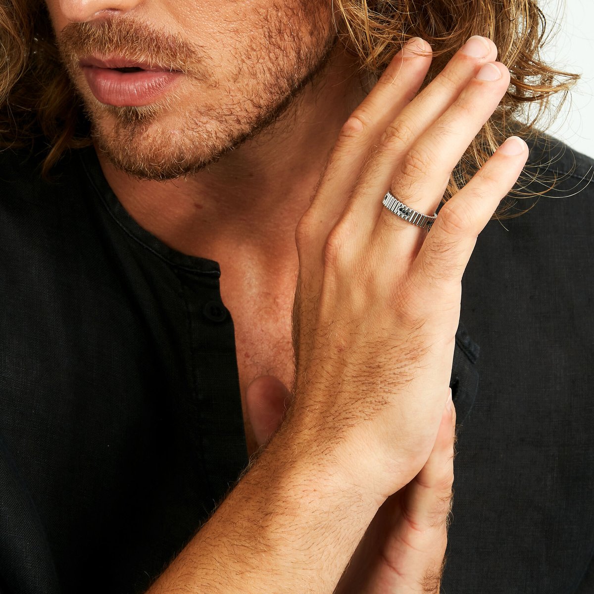Bague en Acier, Pierre PP URBAN argent, MORELLATO