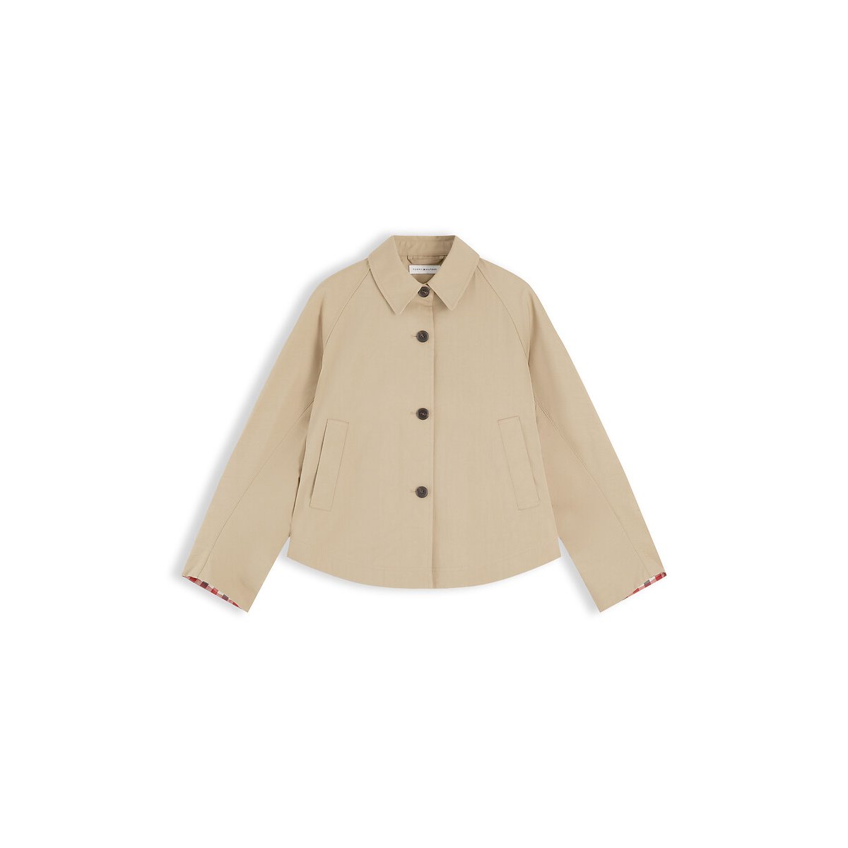 Short Buttoned Trench Coat beige, TOMMY HILFIGER