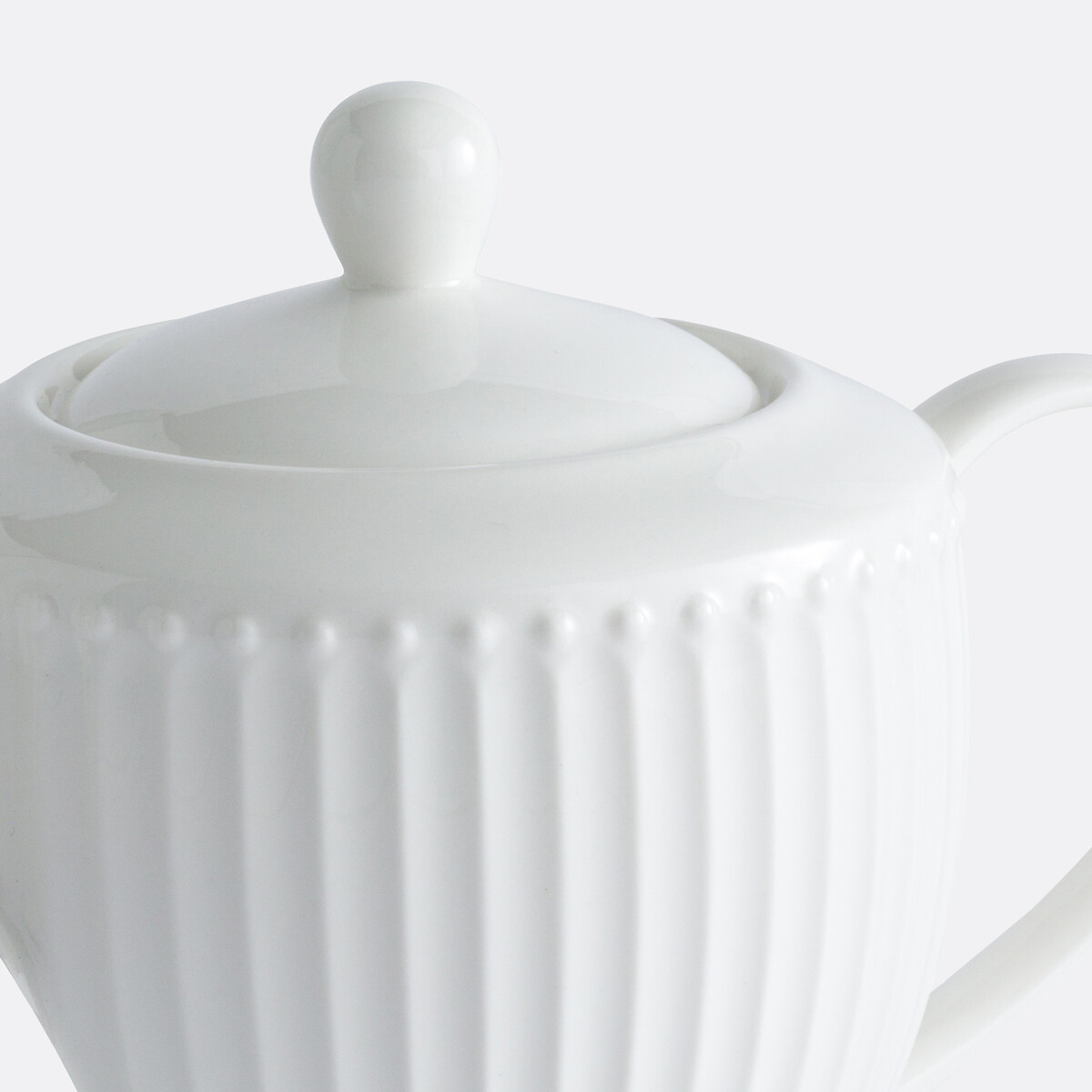 Théière en porcelaine, Jewely blanc, LA REDOUTE INTERIEURS