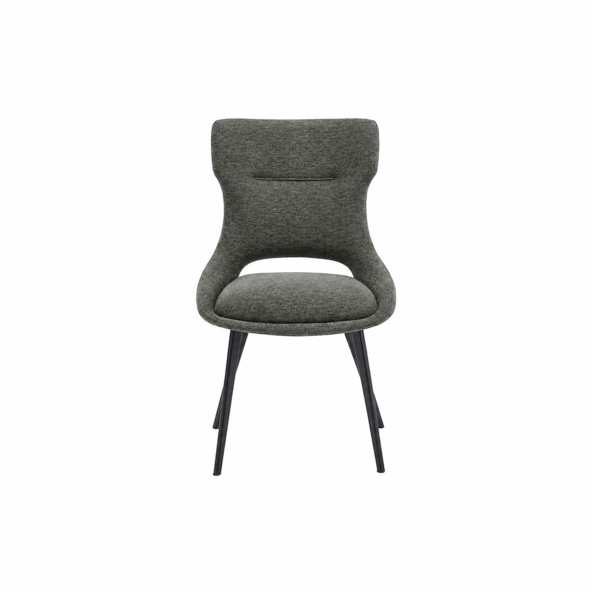 Chaise de salle à manger en tissu (lot de 2) LUGANO gris, PIER IMPORT