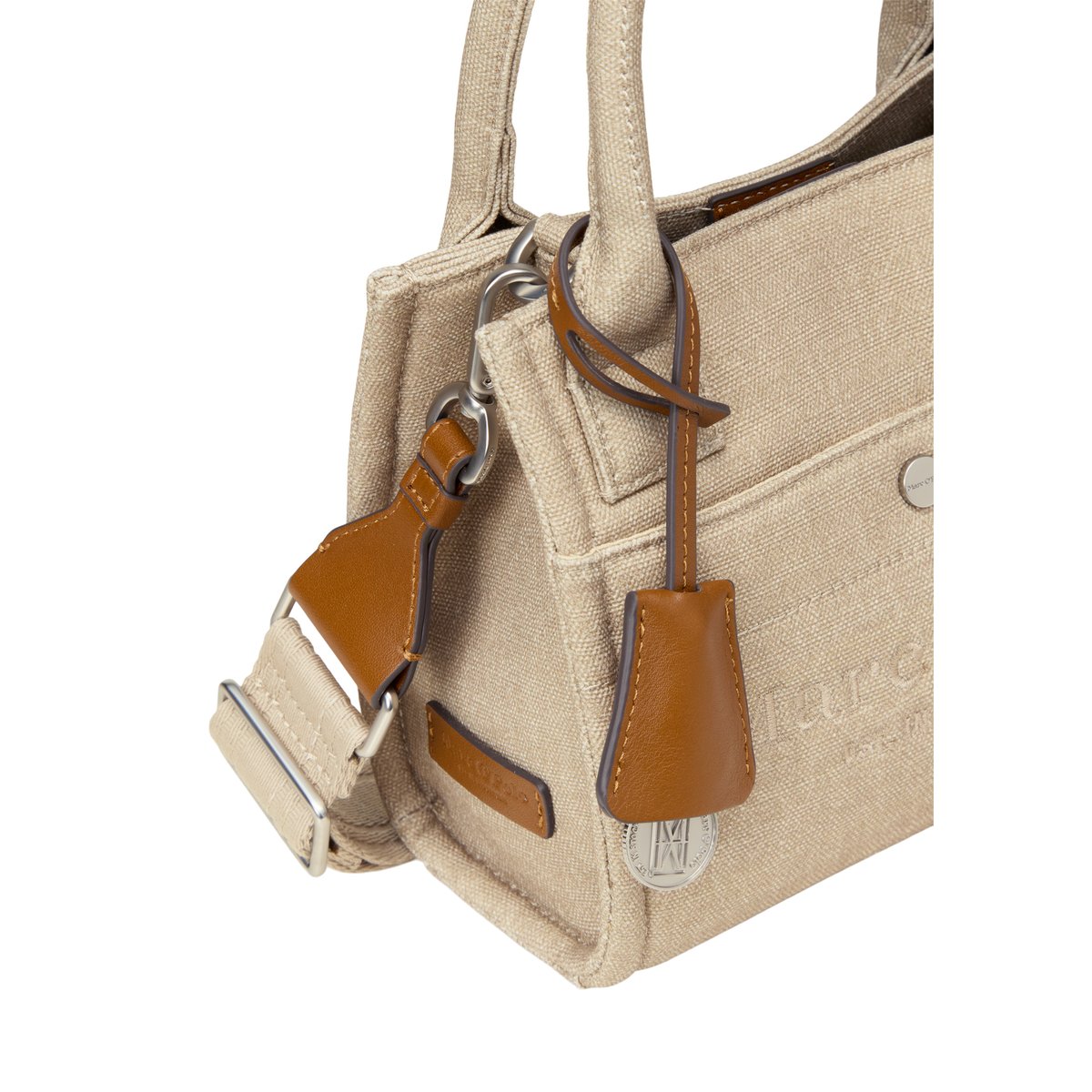 Canvas Shopper modèle Mira petit en coton organique robuste beige, MARC O'POLO