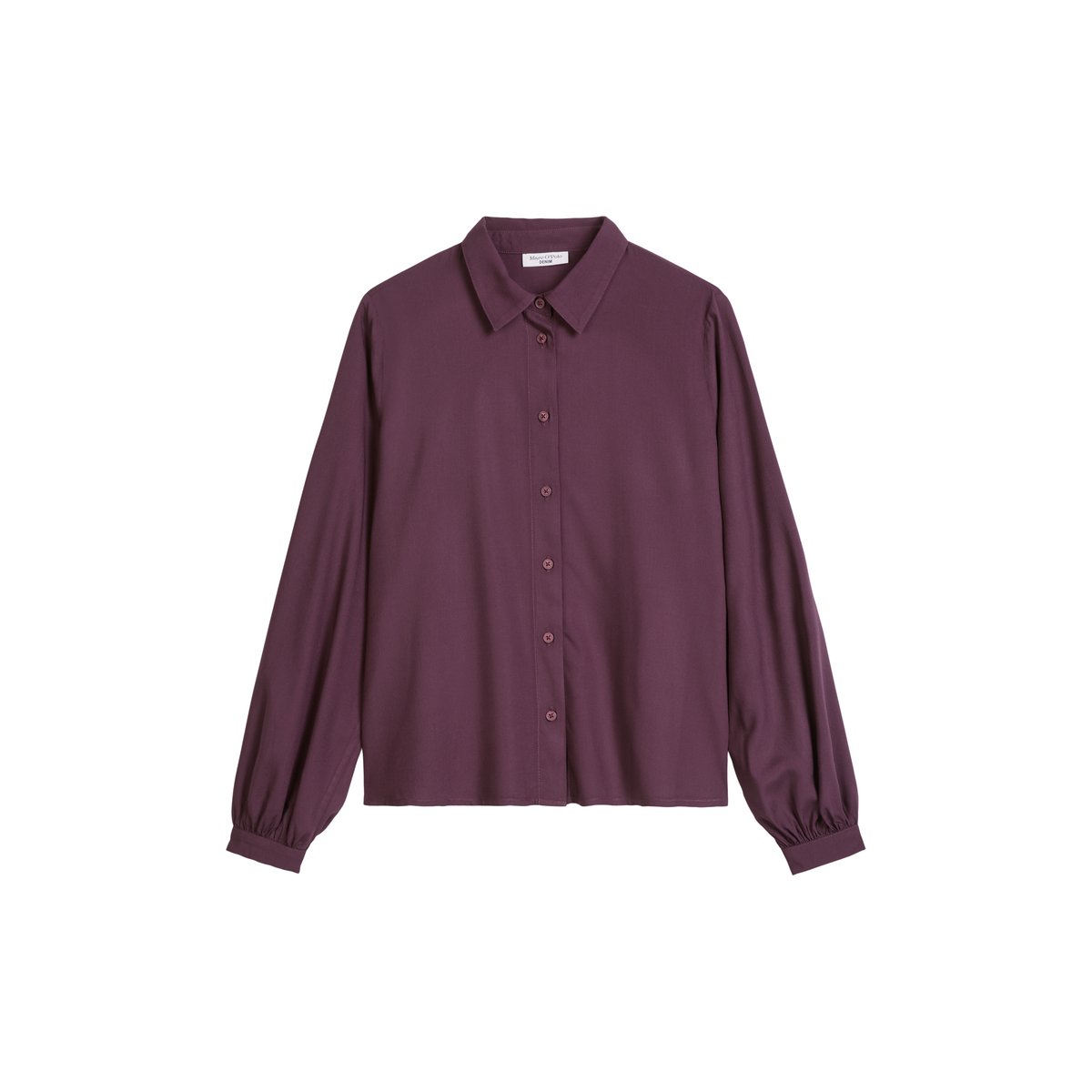 Chemisier en viscose, coupe classique en  LENZING™ ECOVERO™ rouge, MARC O’POLO DENIM