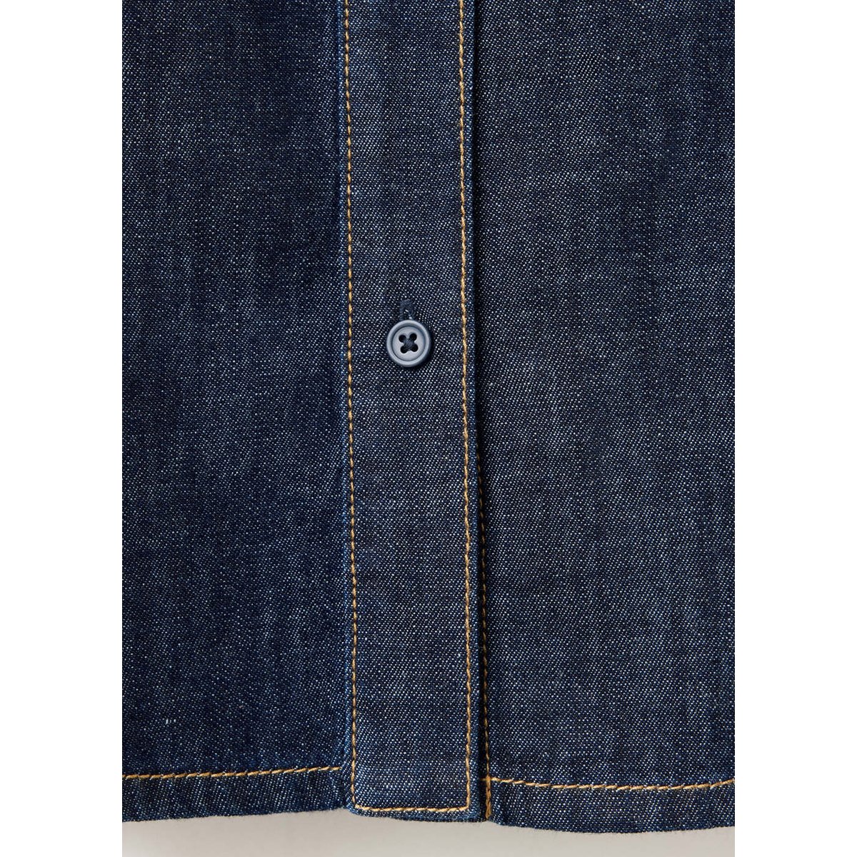 Chemise denim col foulard bleu, MANGO