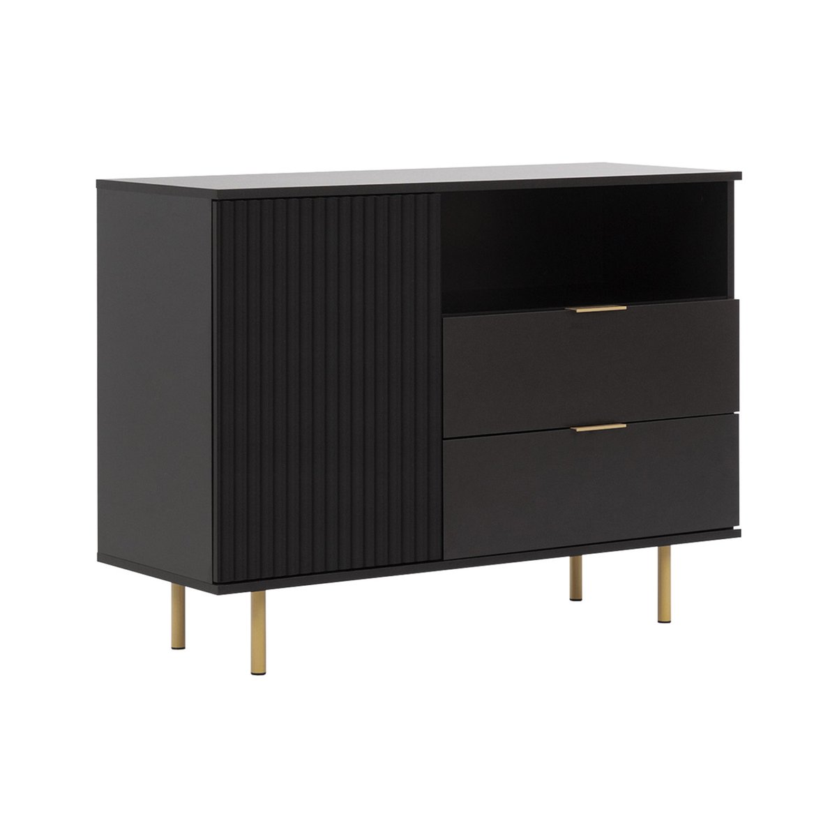 Buffet - MONICA noir, BEST MOBILIER
