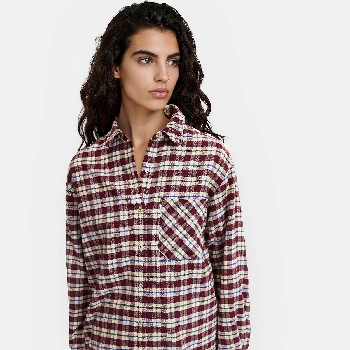 Pyjama en flanelle, Signature MONTAINE carreaux, LA REDOUTE COLLECTIONS