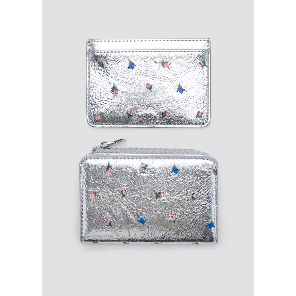 Porte-monnaie p-- tulip argent, MANGO