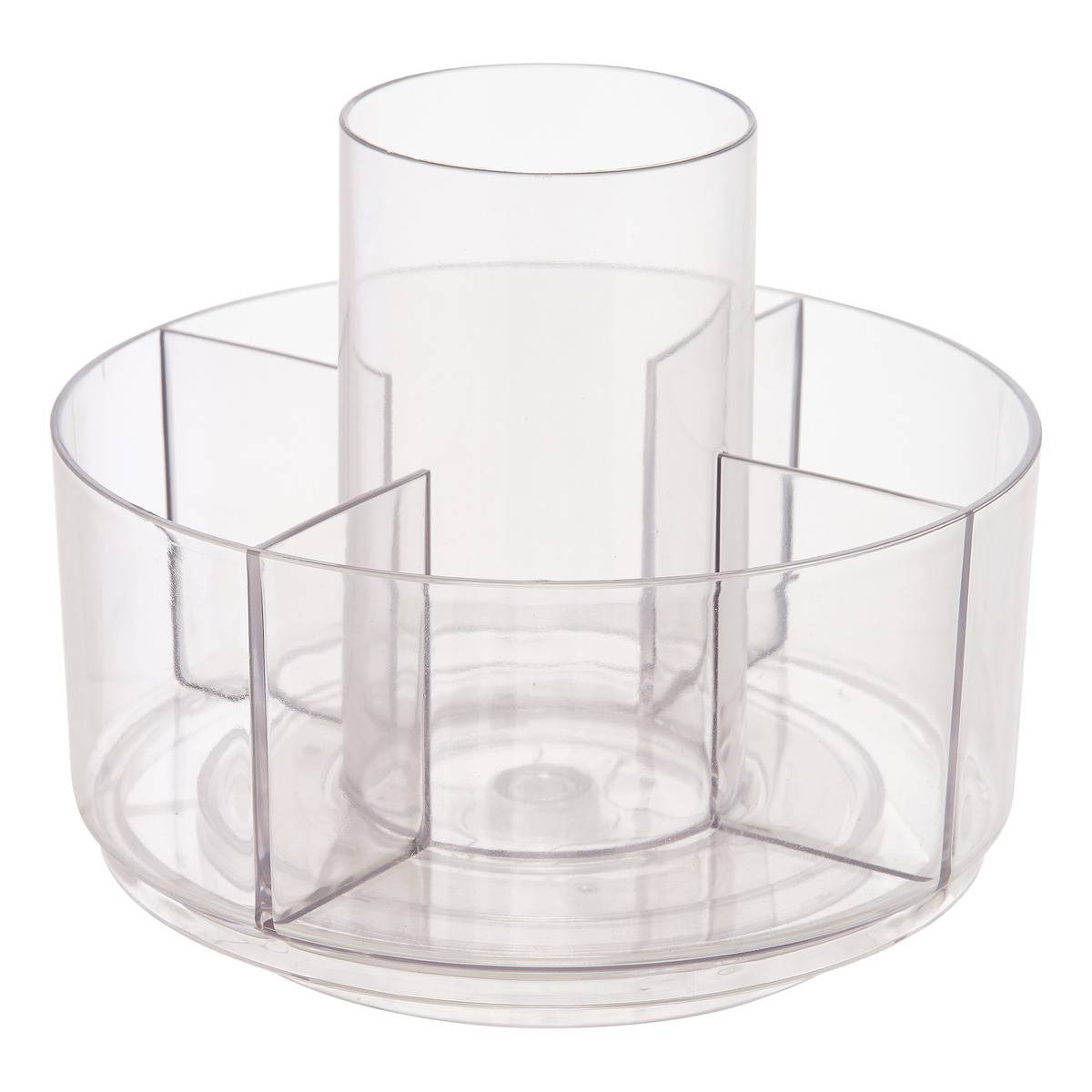 Organiseur rotatif D18cm 5 compartiments SELENA transparent, 5FIVE SIMPLY SMART