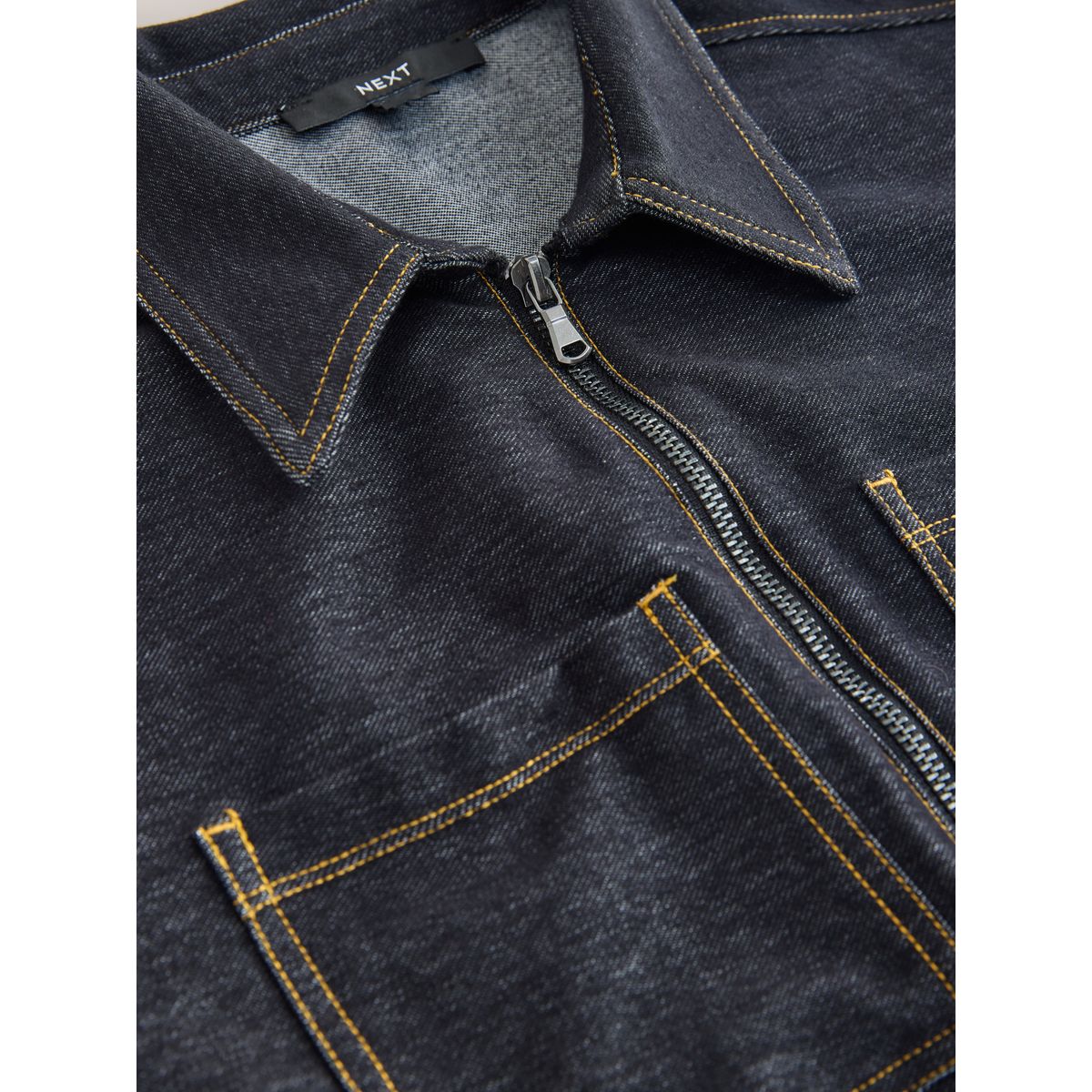 Combinaison en denim de jersey noir, NEXT