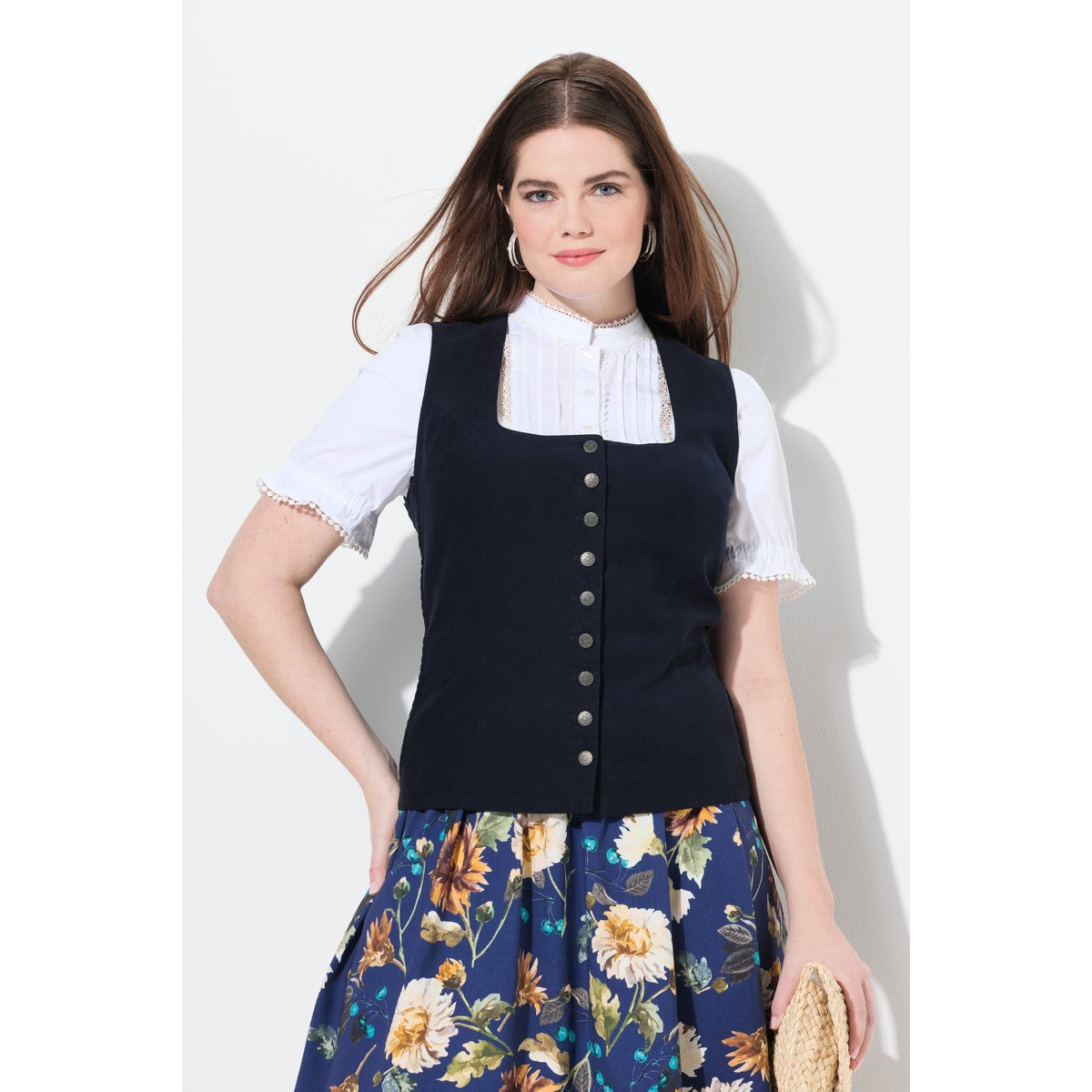 Bustier inspiré du costume traditionnel marine, ULLA POPKEN