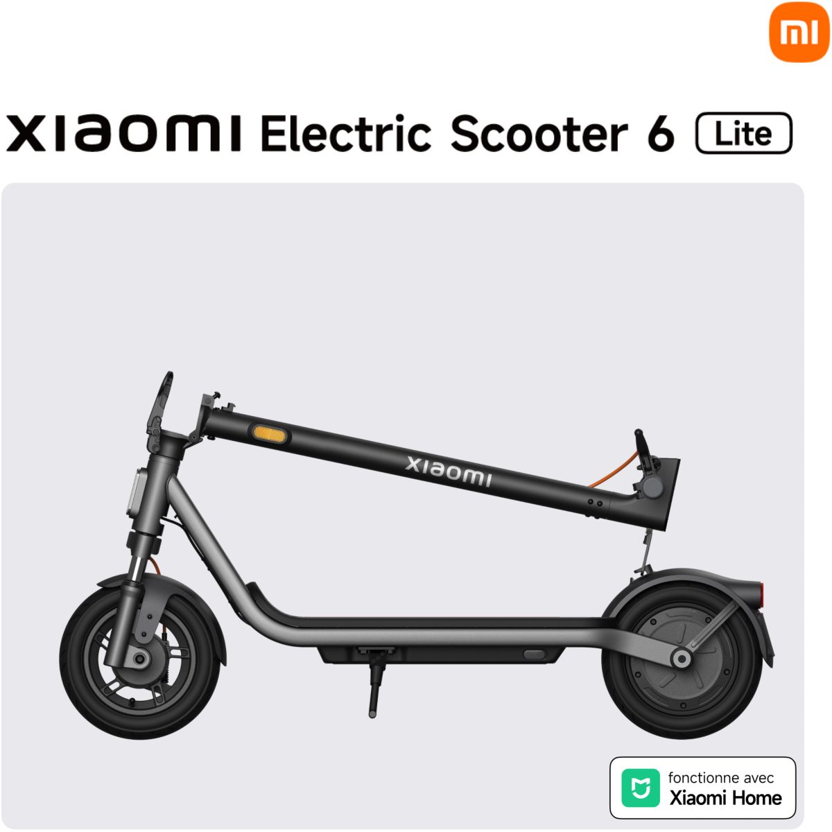 Trottinette électrique Electric Scooter 6 Lite Noir noir, XIAOMI