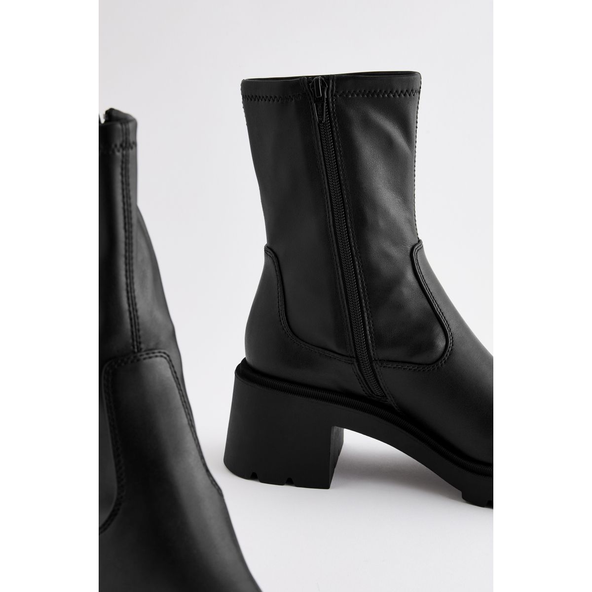 Bottines souples semelle épaisse noir, NEXT