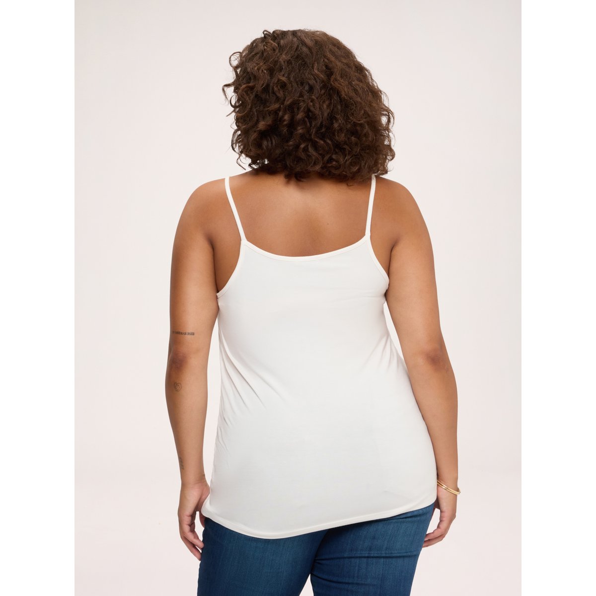Top à encolure en V blanc, FIORELLA RUBINO