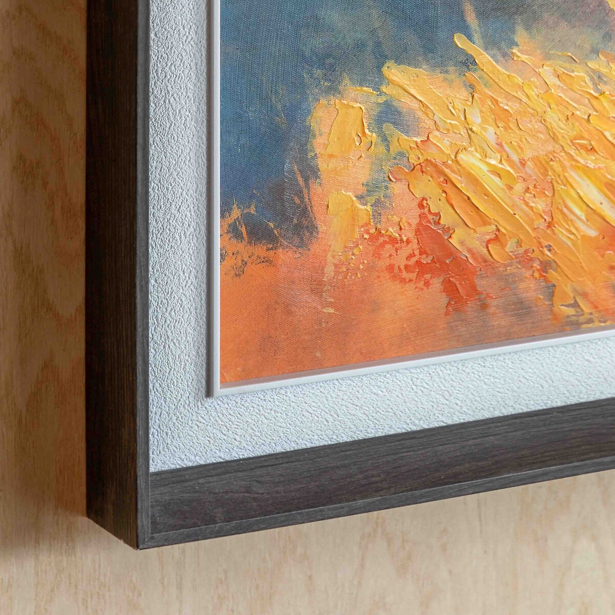 92x112cm Coastal Glow Framed Canvas orange, ÉDITÉ