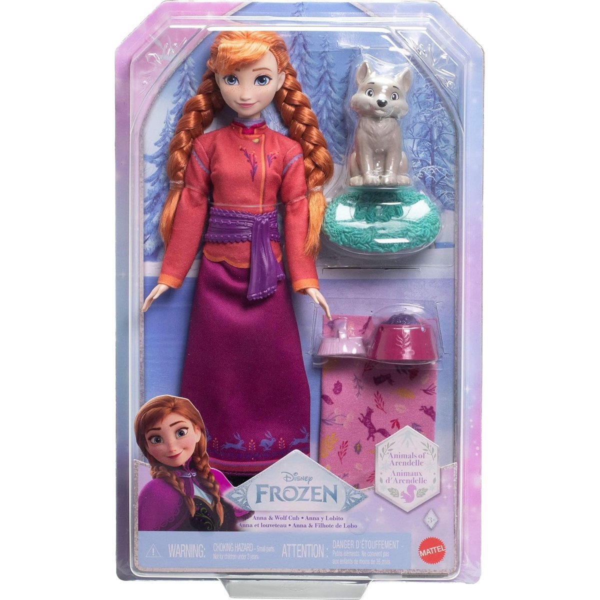 Disney - La reine des neiges - Coffret Anna et le Louveteau rouge, MATTEL