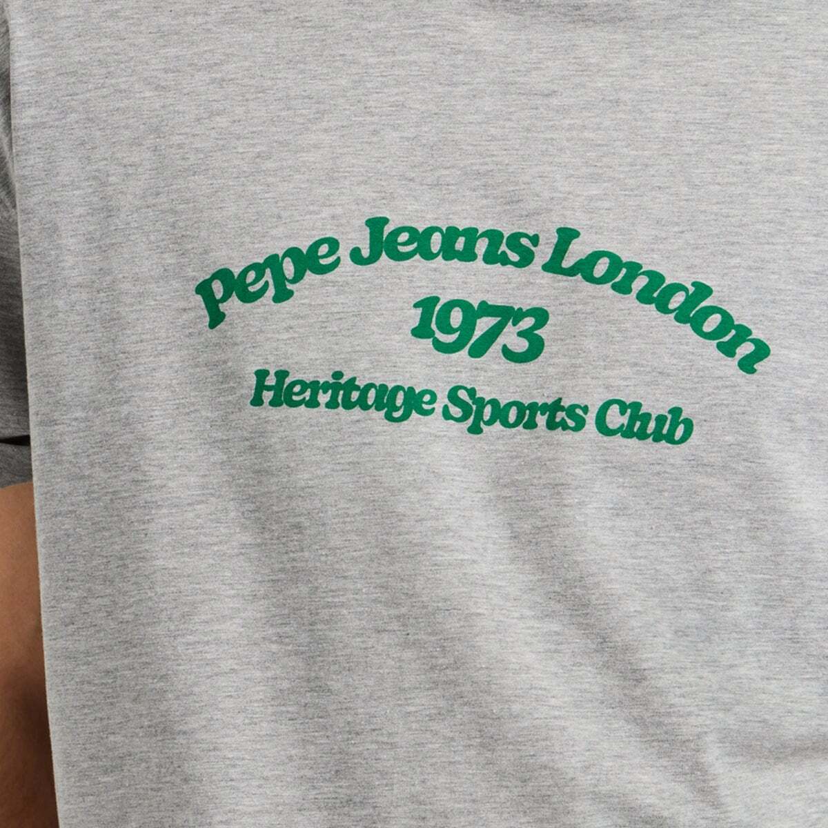 T-Shirt À Imprimé Graphique Coupe Casual gris chine, PEPE JEANS