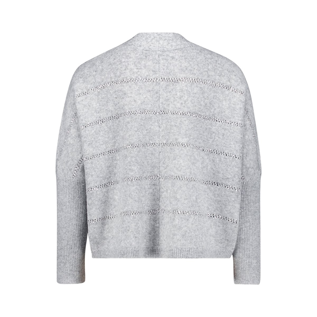Cardigan en fine maille à paillettes light silver melange, BETTY BARCLAY