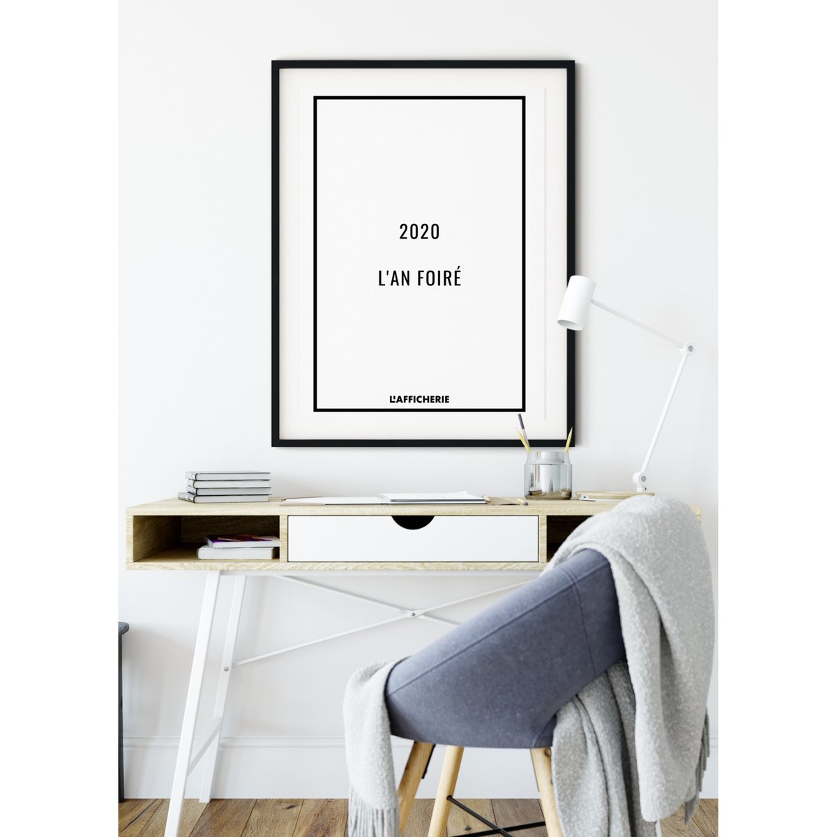 Affiche '2020 : L'an foiré' blanc, L'AFFICHERIE