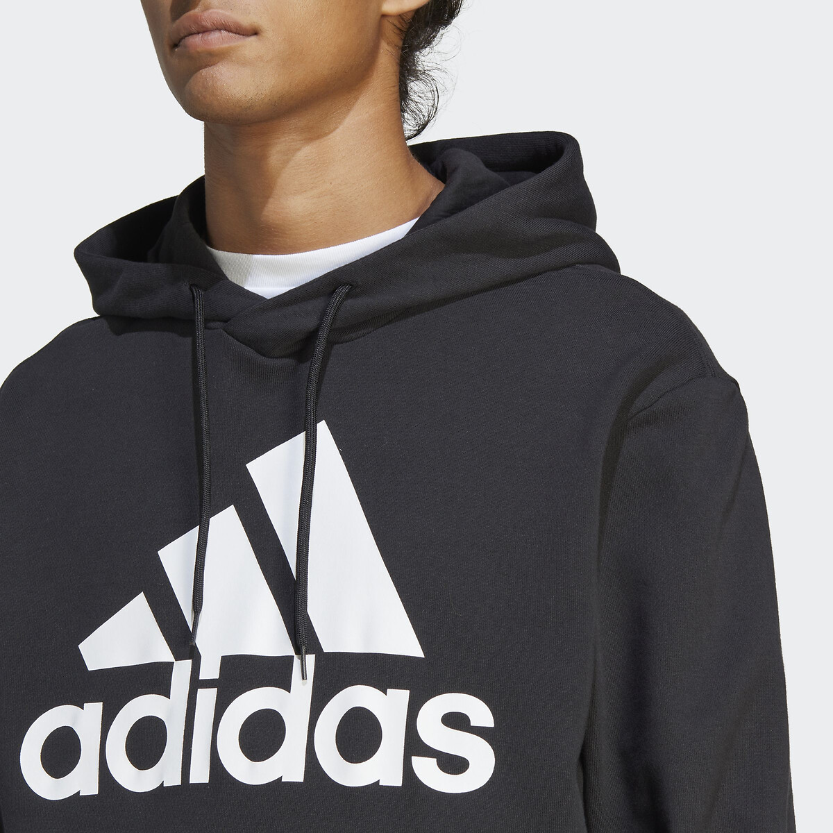 Sweatshirt à capuche en molleton Essentials noir, ADIDAS SPORTSWEAR