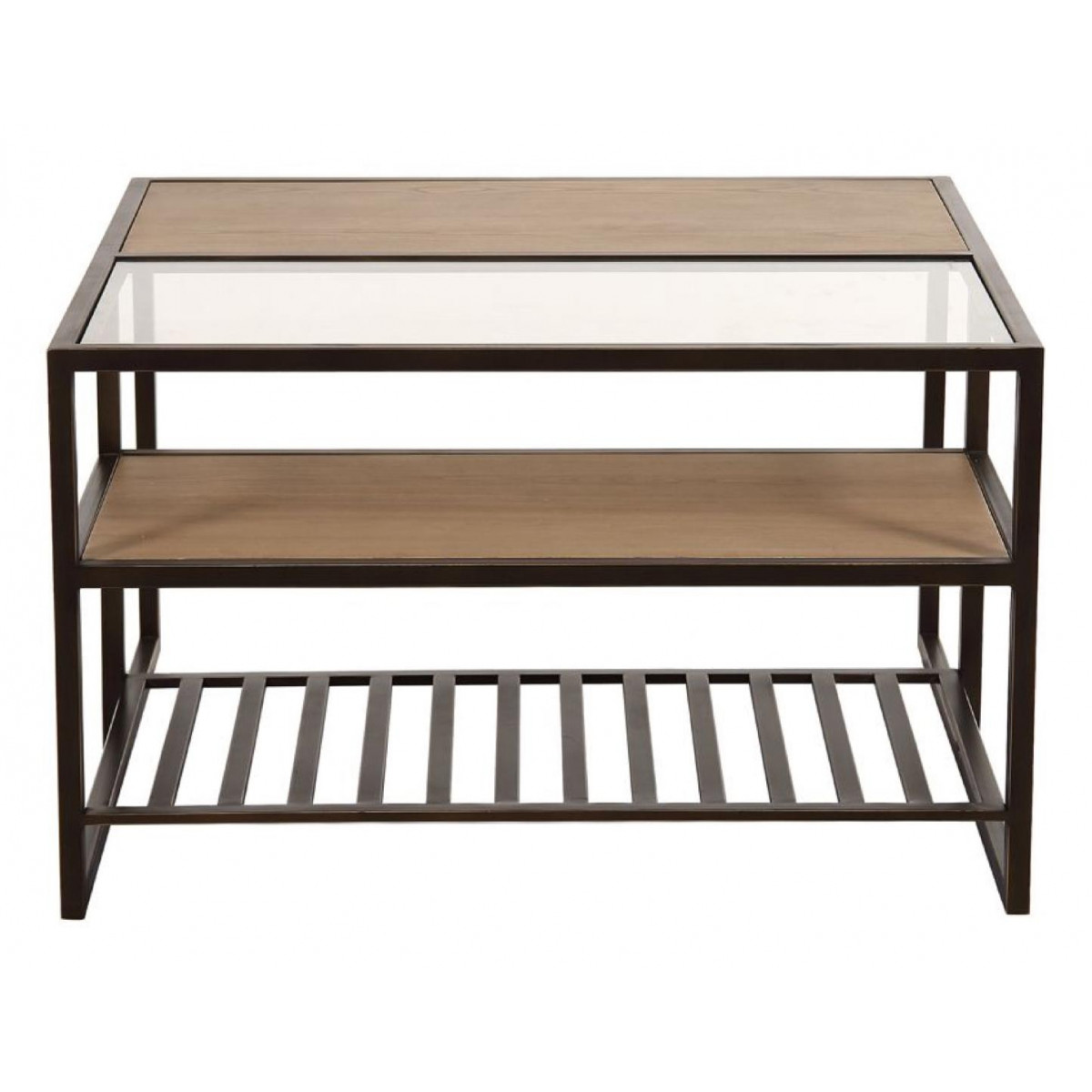 Table basse carrée - DEMEURE marron, INTERIOR'S