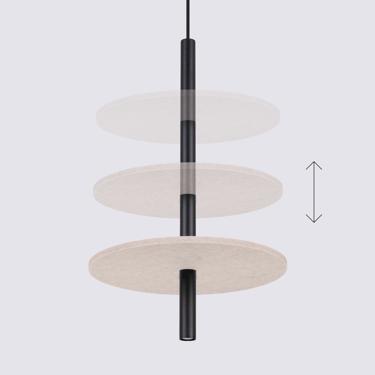 Suspension Feutre Beige G9 1 Feltro beige, EDEN