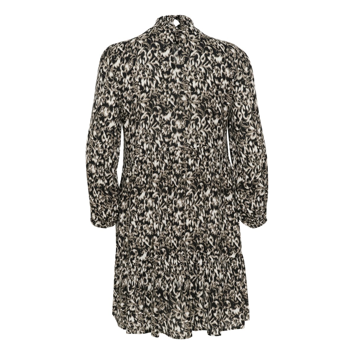 Dress noir/gris elefants. graphicflower, KAFFE CURVE