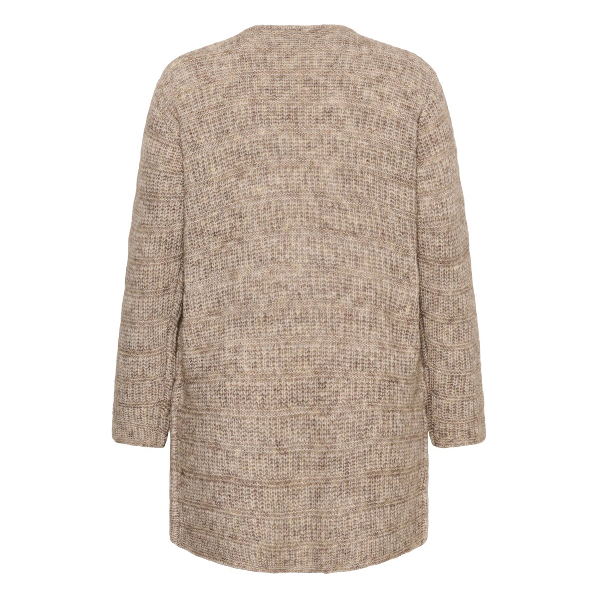 Cardigan à tricot beige desert taupe melange, KAFFE CURVE