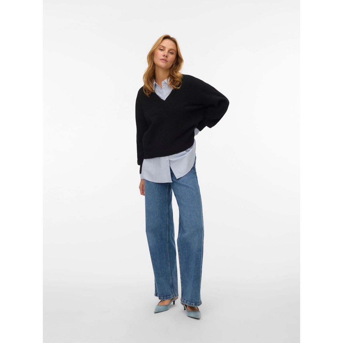Pull En Maille black 1, VERO MODA