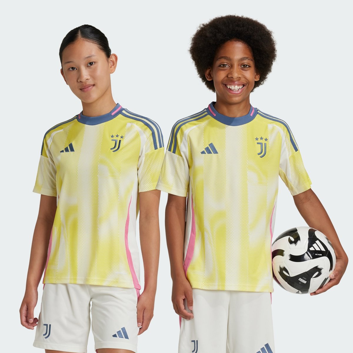 Maillot Extérieur Juventus 24/25 Enfants pure sulfur, adidas Performance