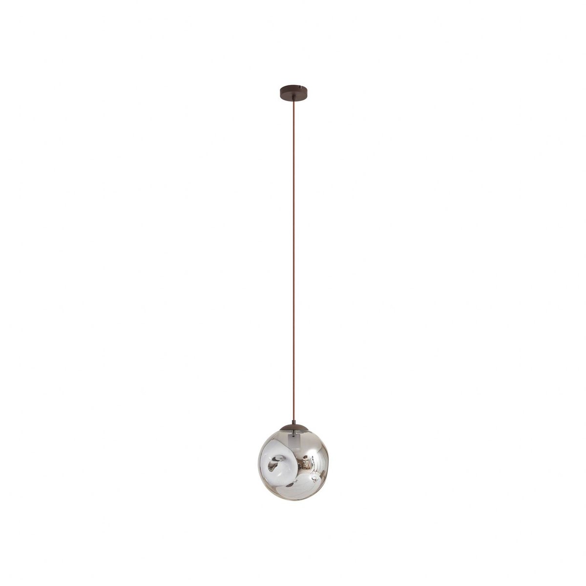 Suspension en verre design, Valentina gris fumé, café, LINDBY