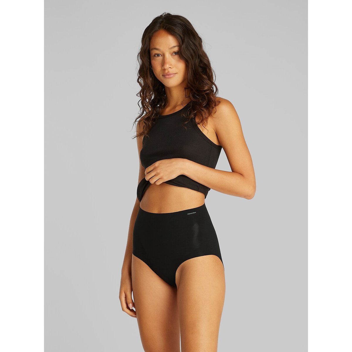 Culotte effet sculptant Stay Put Stretch noir, CALVIN KLEIN UNDERWEAR